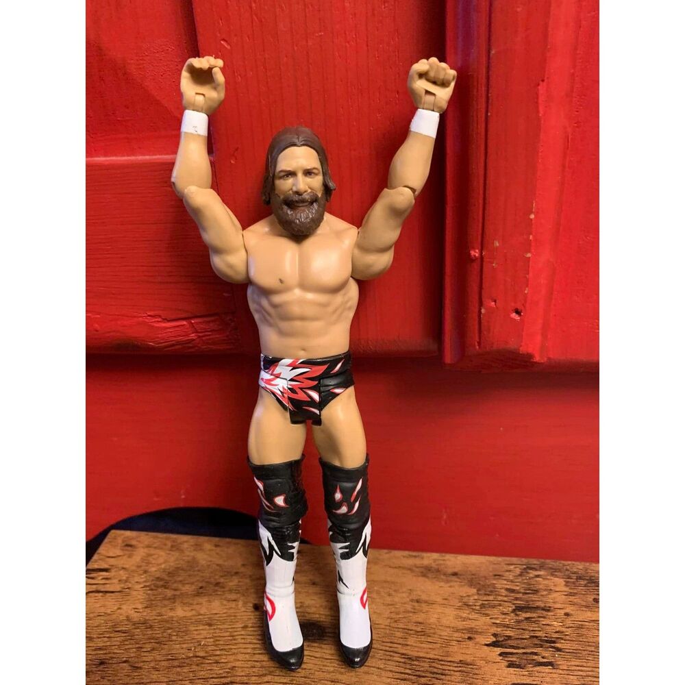 2017 WWE Daniel Bryan Mattel 7" Wrestling Action Figure Red White Black EUC